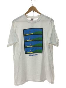 FRUIT OF THE LOOM◆90s/USA製/CHEMSEARCH/Tシャツ/XL/コットン/WHT//