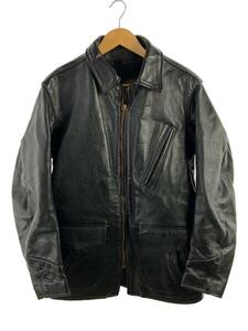 VANSON* single rider's jacket /40/ leather /BLK/9530019//