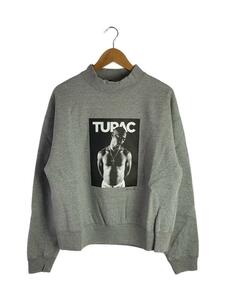 BYWEAR/スウェット/L/コットン/GRY/プリント/2PAC Mockneck #7//