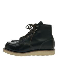 RED WING◆レースアップブーツ・モックトゥ/26cm/BLK//