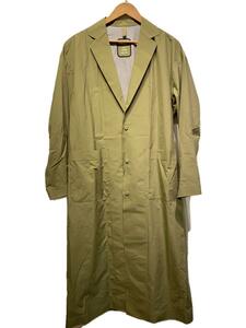 HYKE◆PERTEX SHOP COAT/チェスターコート/XXL/ナイロン/KHK/221-17324