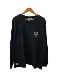 WTAPS◆長袖Tシャツ/4/コットン/BLK