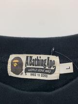 A BATHING APE◆スウェット/L/コットン/BLK/001SWH701008M_画像3