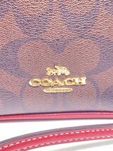 COACH◆ショルダーバッグ/PVC/BRW/総柄/F31447_画像5