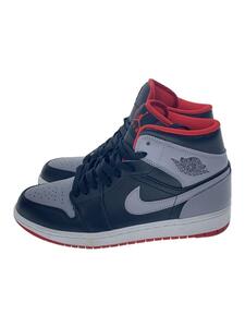 NIKE◆AIR JORDAN 1 MID_エア ジョーダン 1 ミッド/26cm/GRY