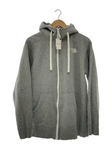 THE NORTH FACE◆REARVIEW FULL ZIP HOODIE_リアビューフルジップフーディ/XL/コットン/グレー