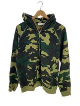 A BATHING APE◆ジップパーカー/M/コットン/GRN/カモフラ_画像1