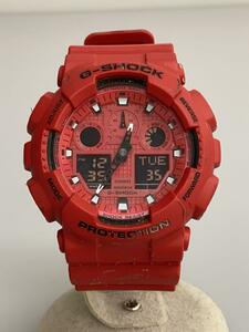 CASIO◆クォーツ腕時計・G-SHOCK/デジアナ/RED