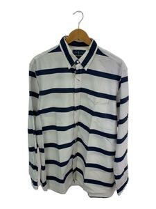 RALPH LAUREN◆RALPH LAUREN◆長袖シャツ/XL/コットン/WHT/ボーダー//