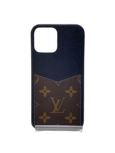 LOUIS VUITTON◆iPhone・バンパー12/12PRO_モノグラム_BRW/-/メンズ