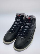 NIKE◆AIR JORDAN 2 RETRO_エア ジョーダン 2 レトロ/25.5cm/BLK/レザー_画像2