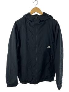 THE NORTH FACE◆COMPACT NOMAD JACKET/L/ポリエステル/BLK/無地