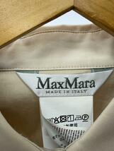 MAX MARA◆長袖ブラウス/44/コットン/BEG/無地_画像3