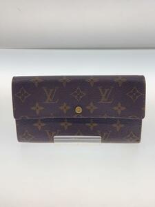 LOUIS VUITTON◆2)ポシェット・ポルト・モネ・クレディ_モノグラム・キャンバス_BRW/PVC/BRW/総柄/メンズ