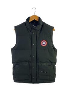 CANADA GOOSE◆Freestyle Crew Vest_フリースタイルクルーベスト/S/ポリエステル/BLK/無地/4154M