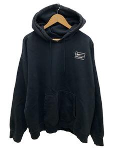 NIKE◆NRG WASHED HOODIE/パーカー/XL/コットン/BLK/DN4028-010/色褪せアリ