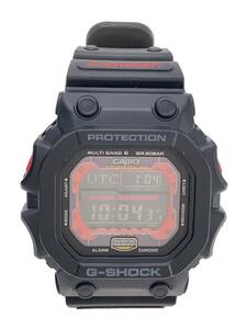 CASIO◆G-SHOCK 電波ソーラー腕時計(GXW-56)/デジタル/BLK-RED