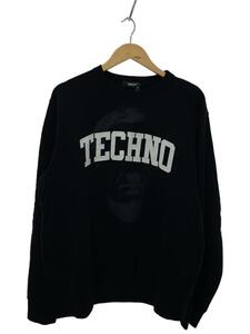 UNDERCOVER◆23AW/SWEAT FACE TECHNO/スウェット/4/コットン/BLK/UC2C4891-2