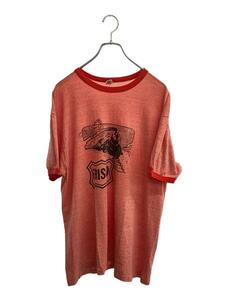 Hanes◆Tシャツ/XL/コットン/RED/プリント