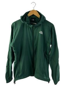 THE NORTH FACE◆STRETCH SWALLOWTAIL HOODIE_ストレッチスワローテイルフーディ/M/ナイロン/GRN/無地