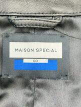 MAISON SPECIAL◆MAISON SPECIA/レザージャケット・ブルゾン/0/羊革/BLK/11222211206_画像3