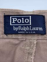 POLO RALPH LAUREN◆80s～/2タックチノパンツ/USA製/36×32/コットン/PNK//_画像4