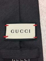 GUCCI◆ネクタイ/シルク/グレー/メンズ//_画像3