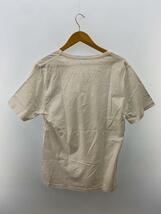 Maison Margiela◆エイズTシャツ/VネックTシャツ/L/コットン/ホワイト/ホワイト/S30GJ0007//_画像2