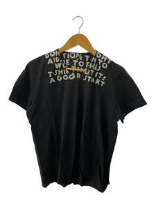 Martin Margiela◆VネックTシャツ/L/ブラック/ここのえタグ/MISS DEANNA/エイズT//