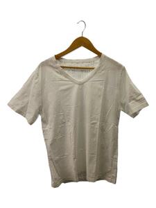 Maison Margiela◆エイズTシャツ/VネックTシャツ/L/コットン/ホワイト/ホワイト/S30GJ0007//