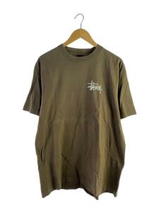 STUSSY◆90s/Tシャツ/XL/コットン/KHK/プリント//