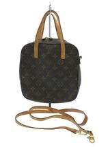 LOUIS VUITTON◆スポンティーニ_モノグラム_BRW/2WAY/ショルダーバッグ/PVC/BRW/M47500/中古//_画像1