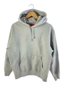 Supreme◆Satin Applique Hooded Sweatshirt/パーカー/M/コットン/グレー