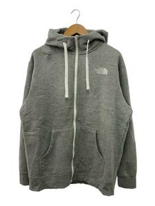 THE NORTH FACE◆REARVIEW FULL ZIP HOODIE_リアビューフルジップフーディ/XL/コットン/GRY/無地