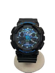 CASIO◆クォーツ腕時計・G-SHOCK/デジアナ/BLK/BLK