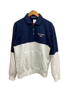 POLO SPORT◆フリーススウェットシャツ/M/コットン/袖・ポケット汚れ有