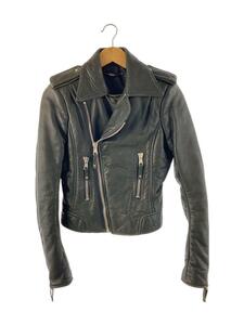 BALENCIAGA* double rider's jacket /38/ sheep leather / black /180174