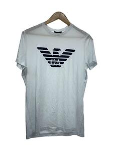 EMPORIO ARMANI◆Tシャツ/L/ポリエステル/WHT/プリント/8N1T99