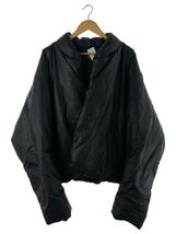 GAP◆ROUND JACKET/ダウンジャケット/L/ポリエステル/BLK_画像1