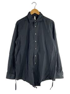 SOSHIOTSUKI◆THE KIMONO BREASTED SHIRT/長袖シャツ/48/BLK/S22SGN01SH-LSC