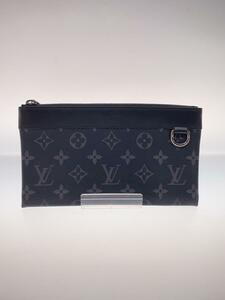 LOUIS VUITTON◆ポシェット・ディスカバリーPM_モノグラム・エクリプス_BLK/PVC/BLK