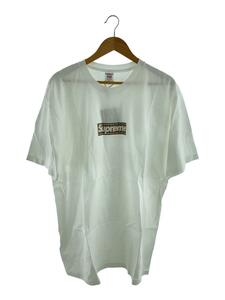 Supreme◆Burberry Box Logo Tee/Tシャツ/XL/コットン/WHT