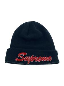 Supreme◆ニットキャップ/FREE/アクリル/BLK/無地/メンズ