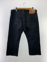 Levi’s◆TOP裏4032/メキシコ製 ストレートパンツ/34/デニム/BLK/無地/005010660_画像2