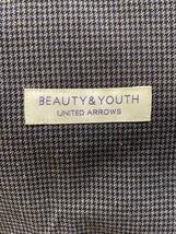 BEAUTY&YOUTH UNITED ARROWS◆テーラードジャケット/M/ポリエステル/GRY/チェック/1222-112-1576/襟ヨゴレ_画像3