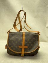 LOUIS VUITTON◆1)ソミュール30_モノグラム・キャンバス_BRW/PVC/BRW_画像3