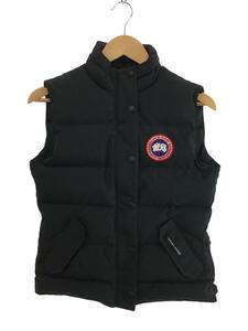 CANADA GOOSE◆ダウンベスト/S/ポリエステル/BLK/無地/12T-02103015