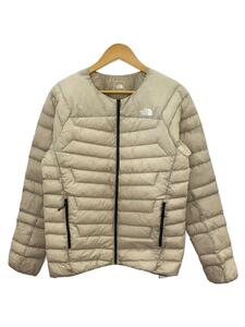 THE NORTH FACE◆THUNDER ROUNDNECK JACKET_サンダーラウンドネックジャケット/XL/ナイロン/BEG/無