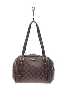 LOUIS VUITTON◆リヴィントンGM_ダミエ・エベヌ_BRW/PVC/BRW/N41158