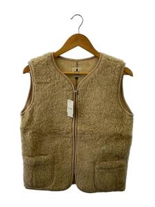 COLD BREAKER◆NO COLLAR VEST/XS/ウール/BEG/無地/EA-8933